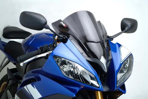 Cupolino Puig Z-Racing Per Moto - In Acrilico 3mm Fumè Scuro, Migliora Aerodinamica E Protezione