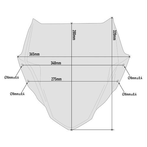 GIVI Windscreen Cod.A2140 Fume GIVI Cod.A2140 AccessoriMotoStore